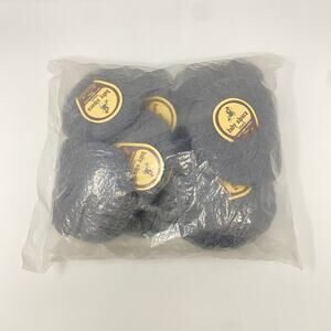 100% Baby Alpaca Yarn Lot of 10 Skeins Fingering Superfine Wt Dk Charcoal 50g Ea